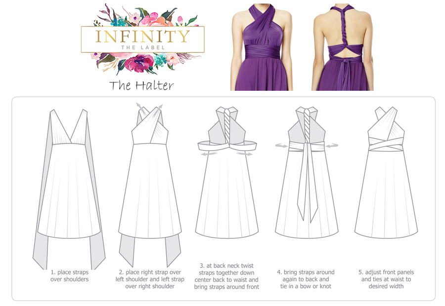 multiway dress how to tie